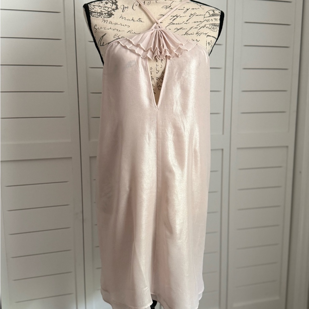 Anthropologie Pink Slip Dress Sleeveless Halter NWOT